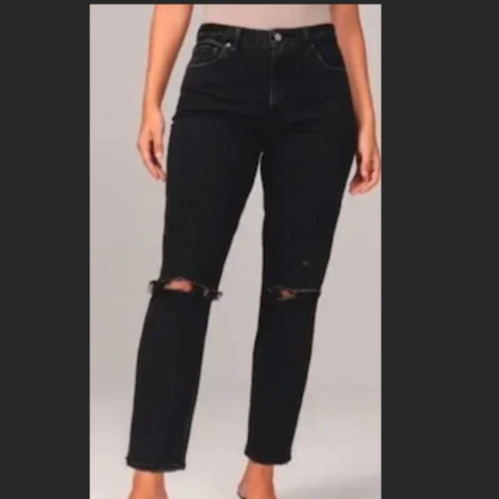 Abercrombie Distressed Mom Jeans